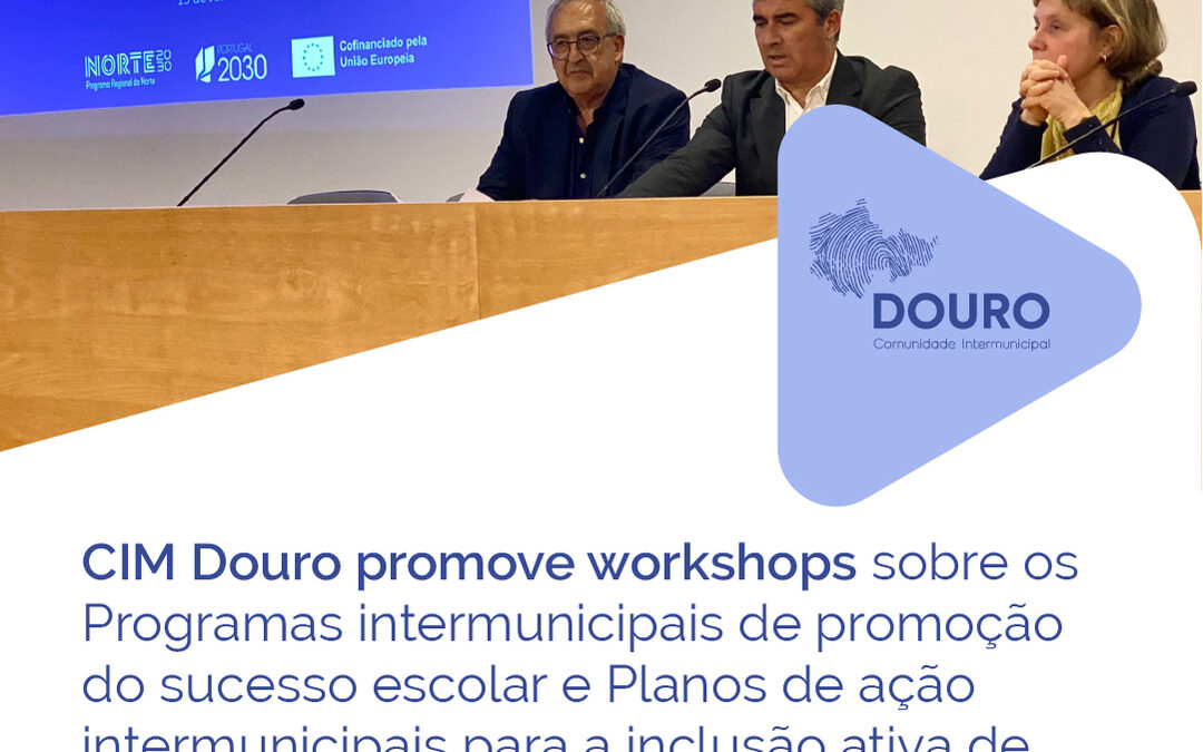 CIMDOURO PROMOVE WORKSHOPS SOBRE OS PROGRAMAS INTERMUNICIPAIS DE PROMOÇÃO DO SUCESSO ESCOLAR E PLANOS DE AÇÃO INTERMUNICIPAIS PARA A INCLUSÃO ATIVA DE GRUPOS VULNERÁVEIS