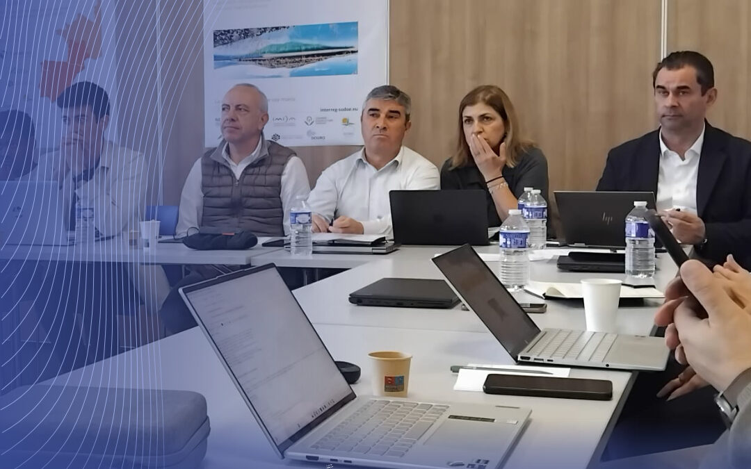 Reunião de coordenação do projeto e-Rigation, em Périgueux, Dordogne, em França