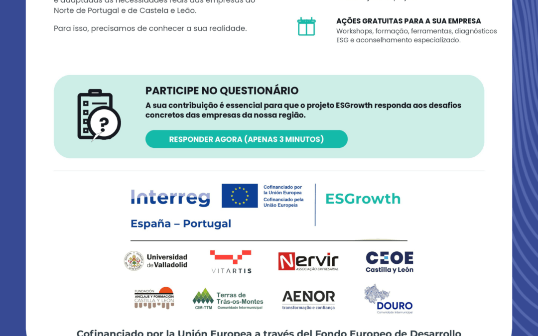 A sua opinião conta para o futuro das empresas da região!